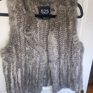 525 Real Gray Fur Vest size M  - PLEASE READ DESCRIPTION BEFORE MAKING OFFERS